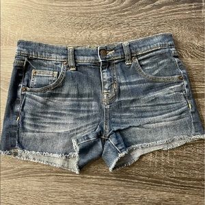 Mossimo High Rise Boyfriend Distressed Jean Shorts Women’s 2
